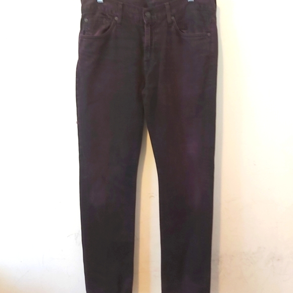 7 FOR ALL MANKIND |  Women's Slimmy Jeans Purple Black Size 33 - Picture 1 of 15